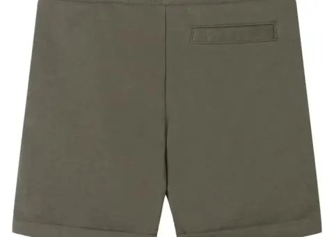 Pantaloni scurți pentru copii cu șnur, kaki închis, 128 - 2/5