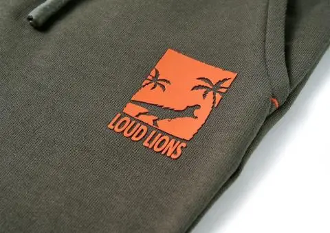 Pantaloni scurți pentru copii cu șnur, kaki închis, 128 - 4/5