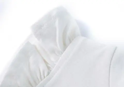 Tricou pentru copii, mâneci cu volane, ecru, 92 - 4/5