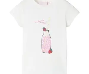 Tricou pentru copii, ecru, 104