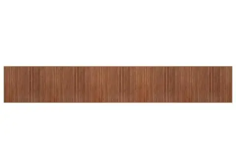 Covor dreptunghiular, maro, 80x500 cm, bambus - 2/5