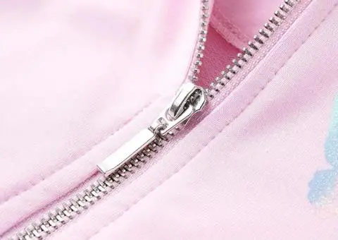 Hanorac cu glugă pentru copii, roz deschis, 104 - 4/5