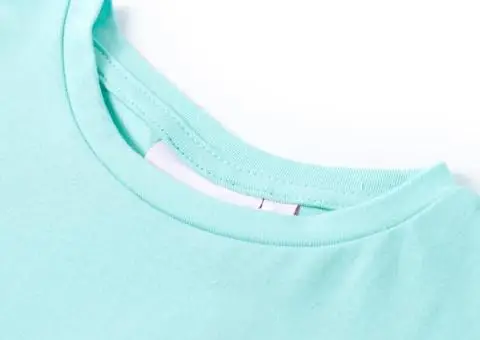 Tricou pentru copii, verde mentă deschis, 92 - 3/5