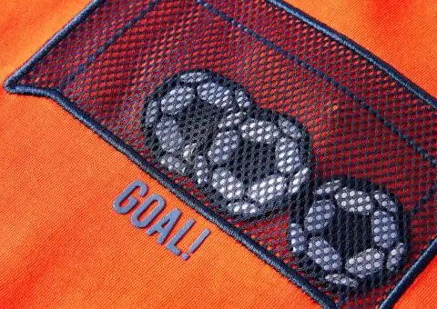 Tricou copii mâneci lungi, portocaliu aprins, 116 - 4/5