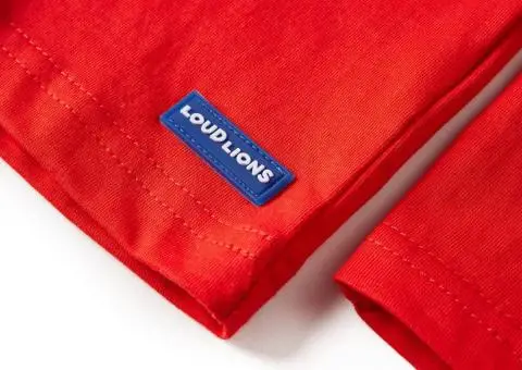 Tricou pentru copii cu mâneci lungi, roșu, 104 - 5/5