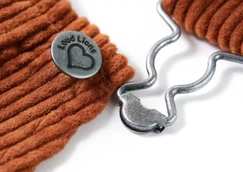 Rochie salopetă pentru copii, velur, coniac, 116 - 4/5