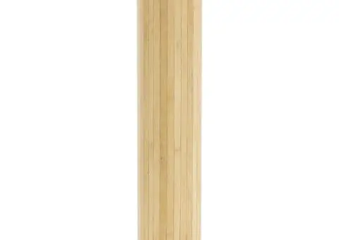 Covor dreptunghiular, natural deschis, 100x300 cm, bambus - 3/5