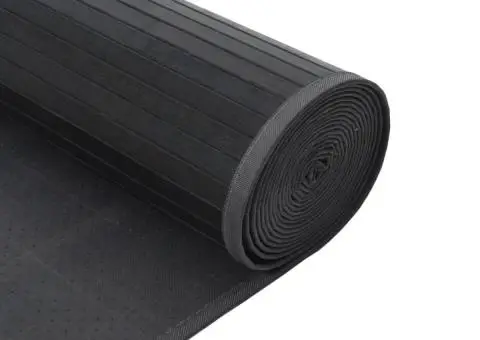 Covor dreptunghiular, gri, 100x400 cm, bambus - 5/5