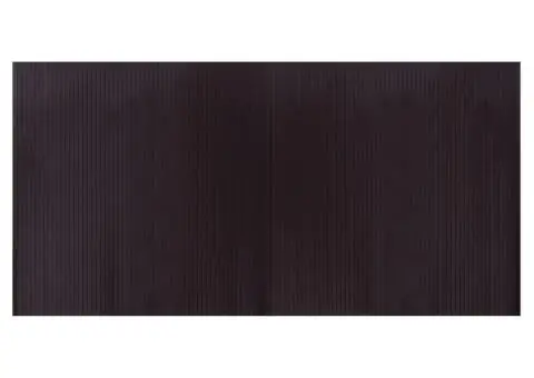 Covor dreptunghiular, maro închis, 100x200 cm, bambus - 2/5