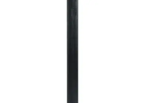 Covor dreptunghiular, negru, 100x400 cm, bambus - 3/5