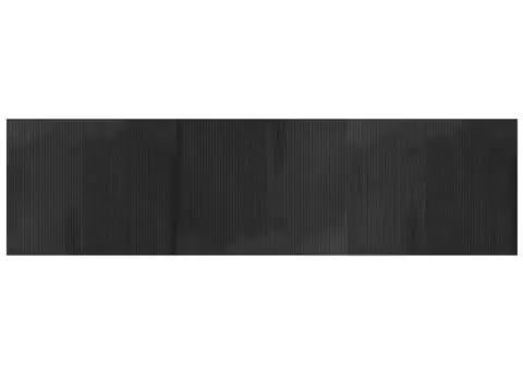 Covor dreptunghiular, gri, 80x300 cm, bambus - 2/5