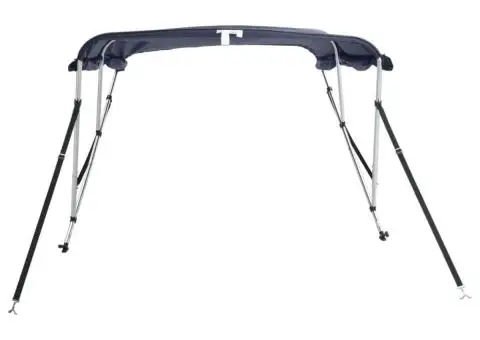 Parasolar Bimini 3 arcuri pereți laterali, 183x(137-152)x137 cm - 5/5