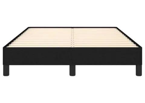 Cadru de pat fără saltea Negru 120x190 cm țesătură - 5/5