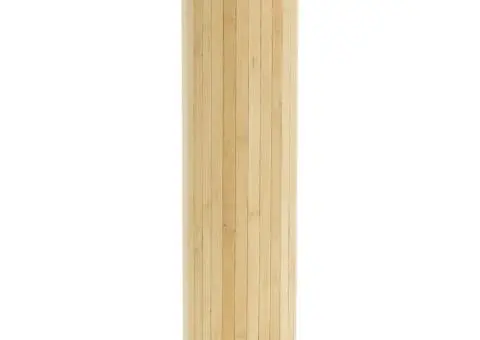 Covor dreptunghiular, natural deschis, 60x1000 cm, bambus - 3/5