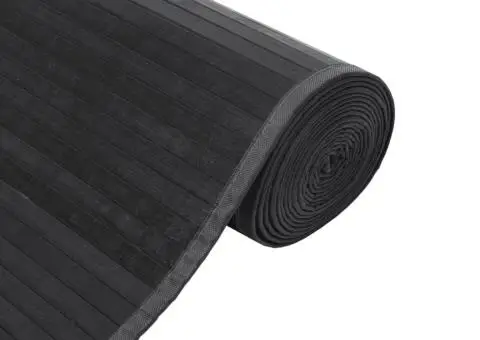 Covor dreptunghiular, gri, 70x100 cm, bambus - 4/5