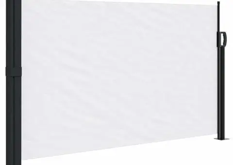 Copertina laterală retractabilă, alb, 120x500 cm - 2/5