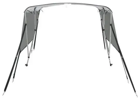 Parasolar Bimini 3 arcuri pereți din plasă 183x(154-167)x137 cm - 4/5