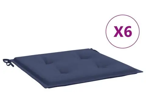 Perne pentru paleți 6 buc. bleumarin, 40x40x4 cm, textil Oxford - 2/5