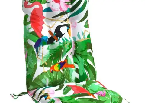 Perne de scaun spătar înalt, 2 buc., multicolor, textil oxford - 5/5