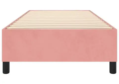 Cadru de pat, roz, 100x200 cm, catifea - 5/5