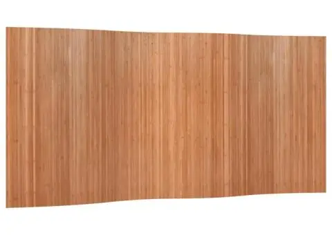 Paravan de cameră ,natural, 165x400 cm, bambus - 2/5