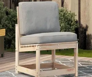 vidaXL Scaun de grădină, 50,5x55x77 cm, lemn masiv de pin