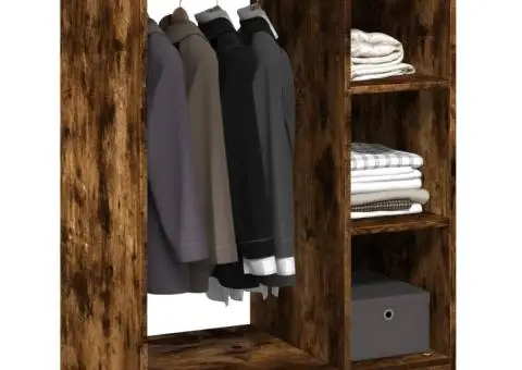 Dulap, stejar fumuriu, 77x48x102 cm, lemn prelucrat - 4/5