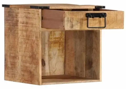 Noptieră, 40x30x37 cm, lemn masiv de mango - 2/5