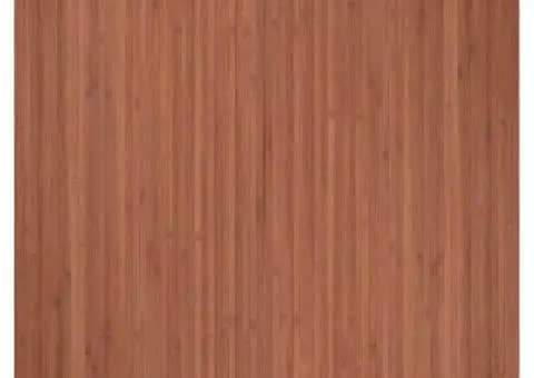 Covor dreptunghiular, maro, 100x100 cm, bambus - 2/5