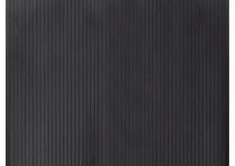 Covor dreptunghiular, gri, 100x100 cm, bambus - 2/5