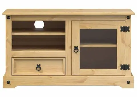 Dulap TV „Corona”, 100x45x58 cm, lemn masiv de pin - 4/5