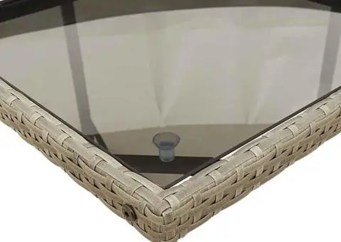 Set mobilier de grădină cu perne, 17 piese, gri, poliratan - 5/5