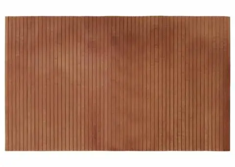 Covor dreptunghiular, maro, 60x100 cm, bambus - 2/5