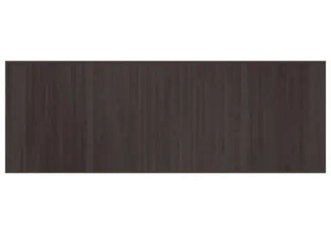 Covor dreptunghiular, maro închis, 70x200 cm, bambus - 2/5