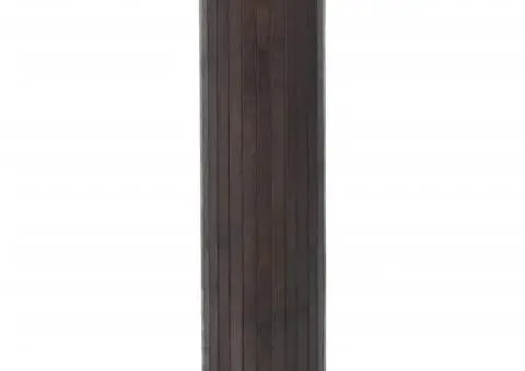 Covor dreptunghiular, maro închis, 70x200 cm, bambus - 3/5