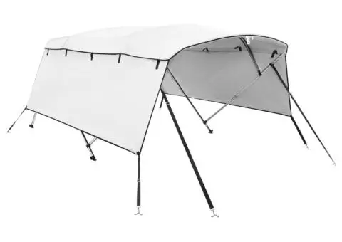 Parasolar Bimini 4 arcuri, pereți laterali 243x(170-182)x137 cm - 2/5
