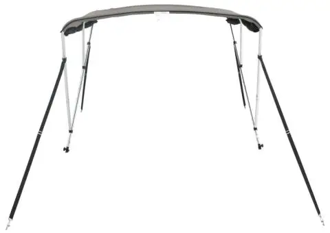 Parasolar Bimini 3 arcuri pereți din plasă 183x(154-167)x137 cm - 5/5