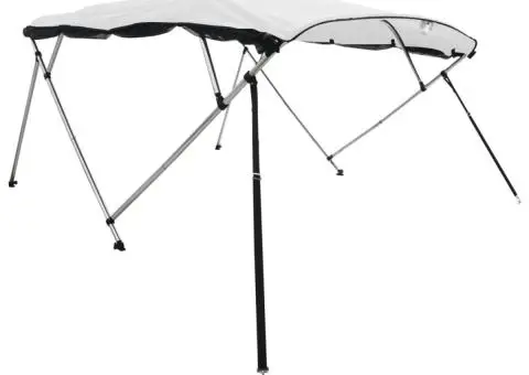 Parasolar Bimini 4 arcuri pereți din plasă 243x(185-198)x137 cm - 3/5