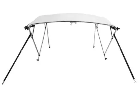 Parasolar Bimini 4 arcuri pereți din plasă 243x(185-198)x137 cm - 5/5
