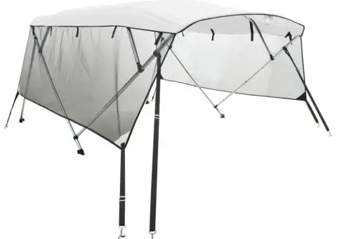 Parasolar Bimini 4 arcuri pereți plasă 243x(230-244)x137 cm - 2/5