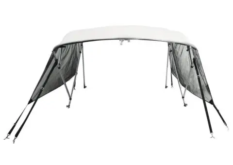 Parasolar Bimini 4 arcuri pereți plasă 243x(230-244)x137 cm - 4/5