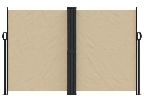 Copertină laterală retractabilă, bej, 160x1000 cm - 3/5