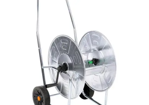 Cărucior cu tambur pentru furtun de 80 m 4/2", oțel - 1/5