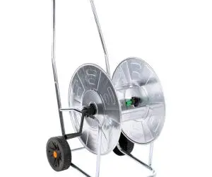 vidaXL Cărucior cu tambur pentru furtun de 80 m 4/2", oțel