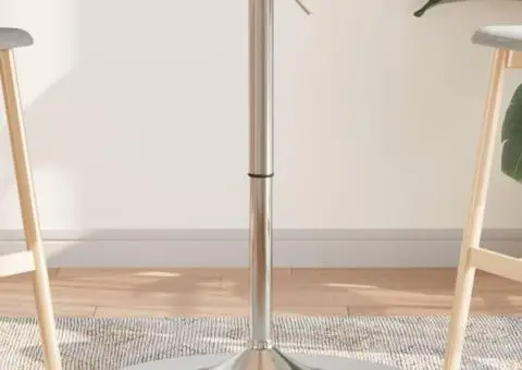 Masă de bar Ø60x90,5 cm din lemn masiv de stejar - 1/5