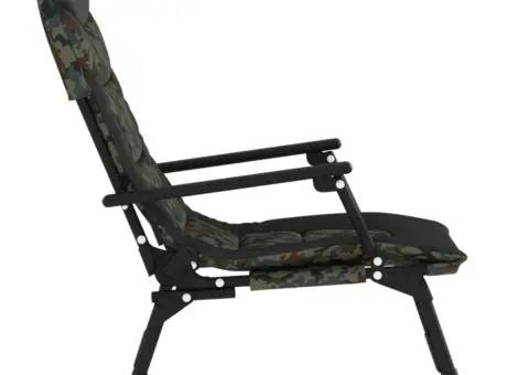 Scaun de pescuit cu cotieră, pliabil, camuflaj - 4/5