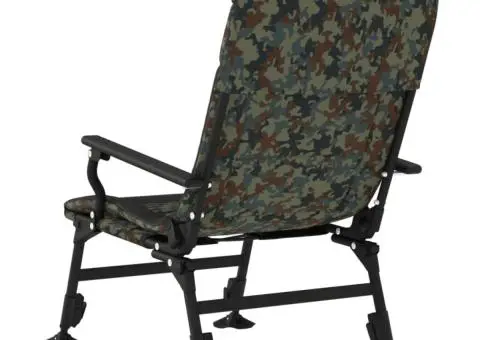 Scaun de pescuit cu cotieră, pliabil, camuflaj - 5/5