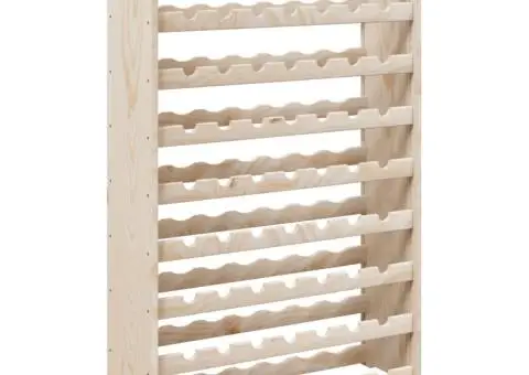 Suport de vinuri, 72,5x25x111,5 cm, lemn masiv de pin - 2/5