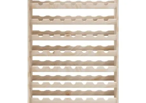 Suport de vinuri, 72,5x25x111,5 cm, lemn masiv de pin - 5/5