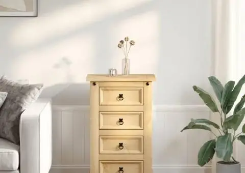 Noptieră Corona, 53x39x84 cm, lemn masiv de pin - 3/5